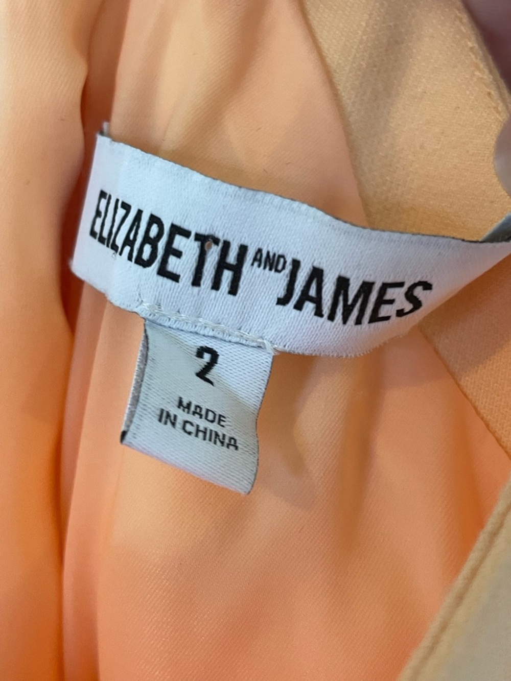 Elizabeth and James Peach Halter Mini Dress - Picture 4 of 4